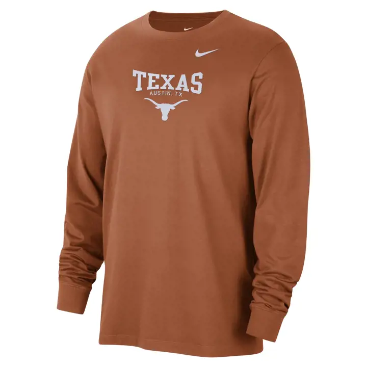 TEXAS LONGHORNS NCAA COTTON LS CREW 23 ORG