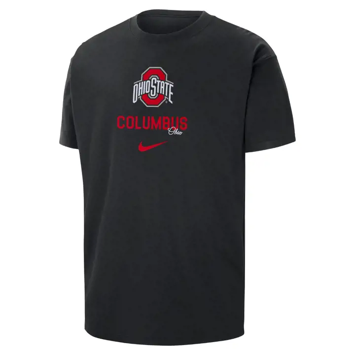 T-SHIRT 23 BLK OHIO STATE BUCKEYES NCAA TRI LOGO ADN
