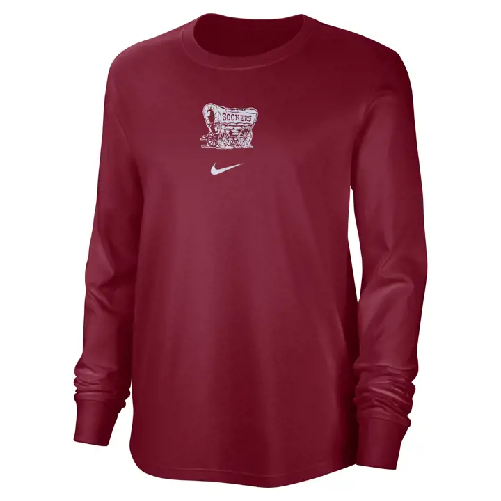 PULL RAS DU COU VINTAGE MANCHES LONGUES FEMME OKLAHOMA SOONERS NCAA 23 CRIM