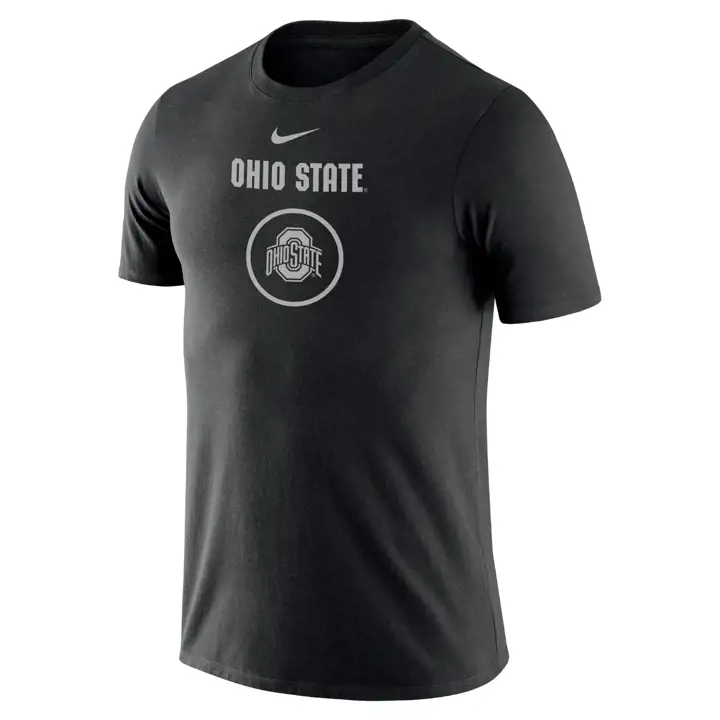 OHIO STATE BUCKEYES NCAA T-SHIRT RAGLAN ÉQUIPE MANCHES COURTES 23 NOIR