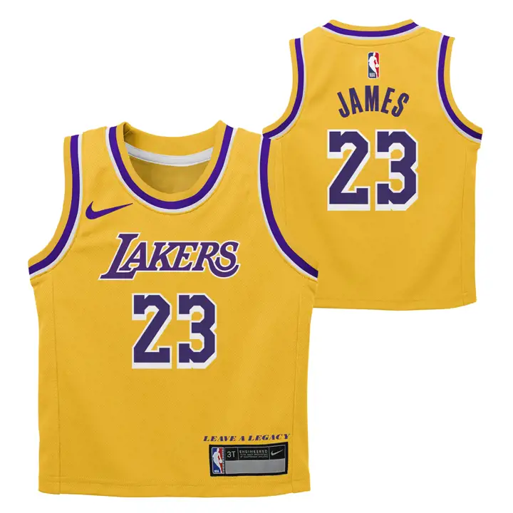 Maillot de basketball NBA Los Angeles Lakers Infant Icon Swingman Lebron Ja