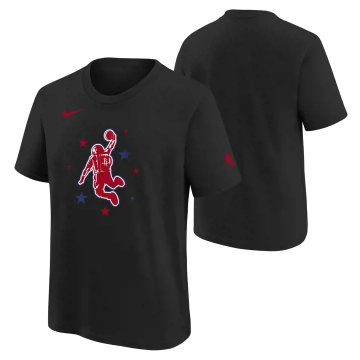 T-shirt Enfant Logo NBA Rockets City Edition 23 Noir