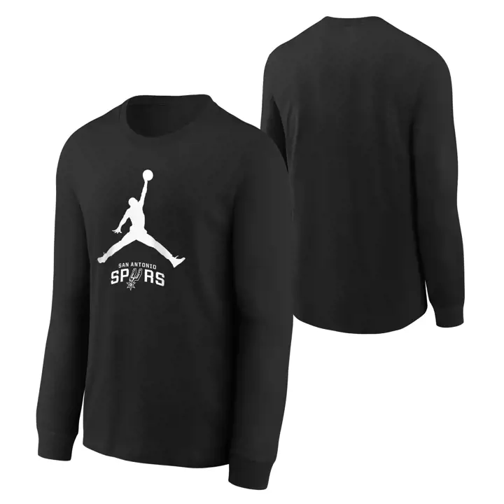 T-shirt Jordan Essential ML pour jeune des Spurs de San Antonio (NBA) 23 BL