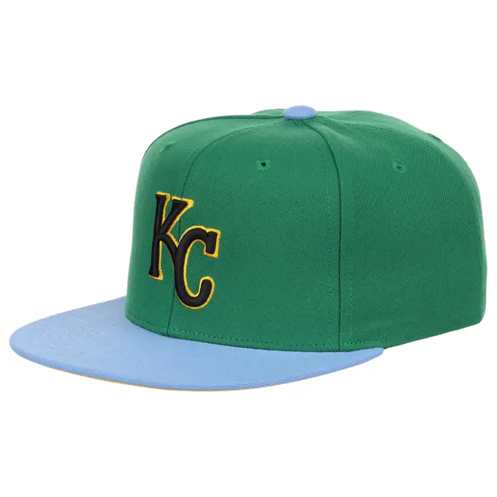 Casquette snapback MLB Waverunner des Kansas City Royals vert/bleu clair/jaune