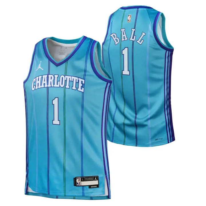 Maillot Swingman NBA Jeune HWC Charlotte Hornets 23 Lamelo Ba