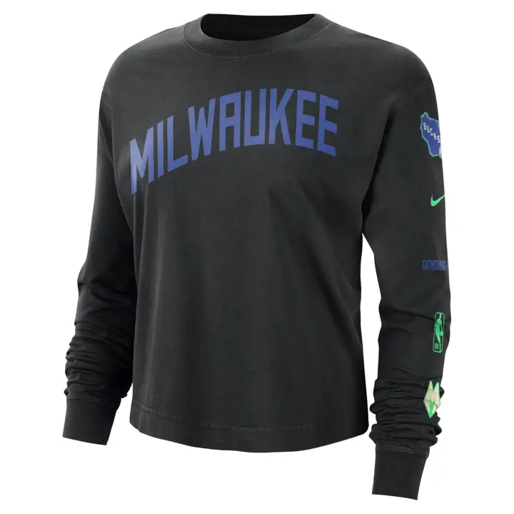 MILWAUKEE BUCKS T-shirt ample NBA Femme CE 23 noir