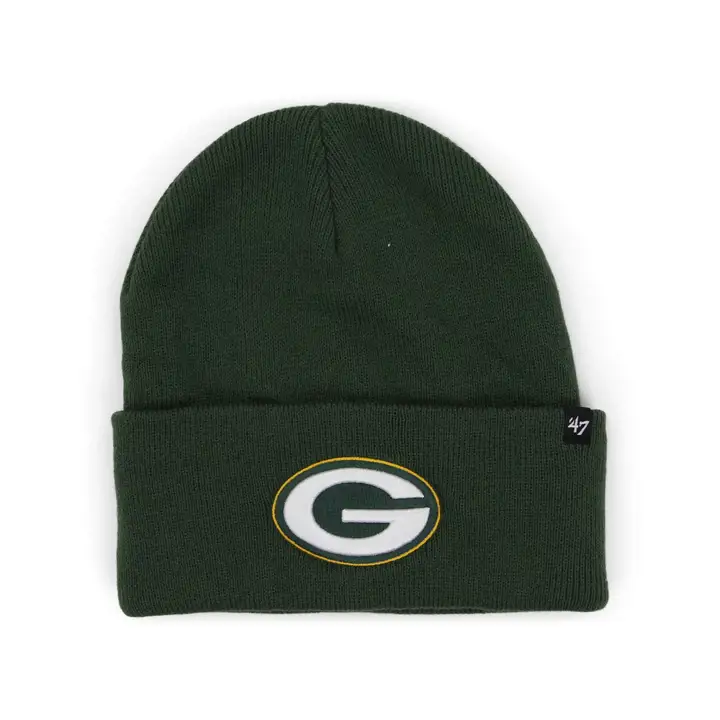GREEN BAY PACKERS NFL Bonnet en maille « Haymaker » de '47 VERTFONCÉ