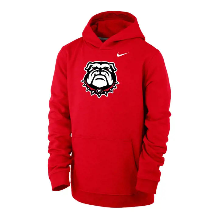 Georgia Bulldogs NCAA Club Fleece Hoodie rouge