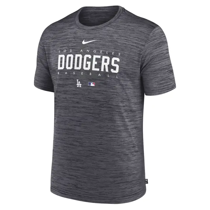 T-shirt Los Angeles Dodgers MLB Velocity pour Homme - Noir