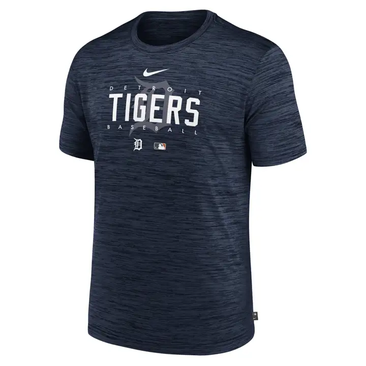 T-shirt MLB Velocity Dugout Detroit Tigers marine