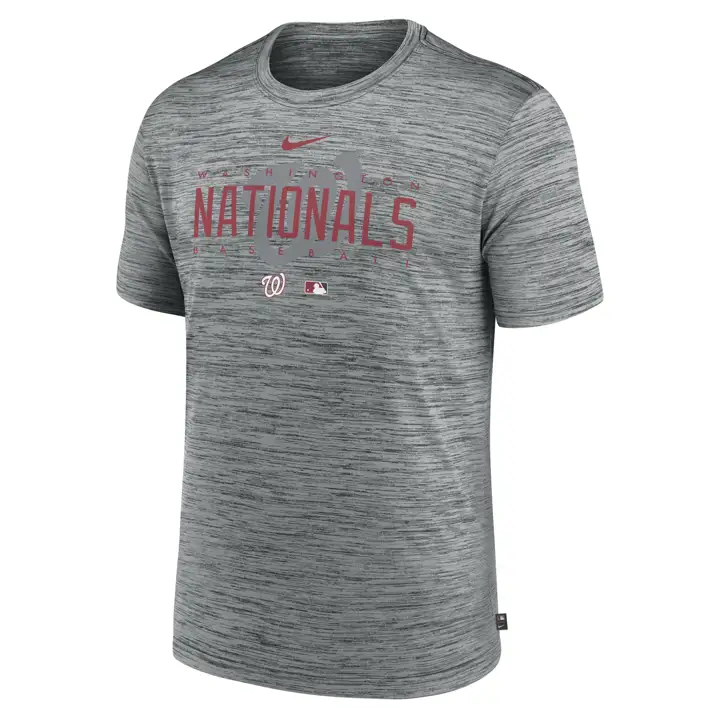 T-shirt Washington Nationals MLB Velocity Dugout Rouge