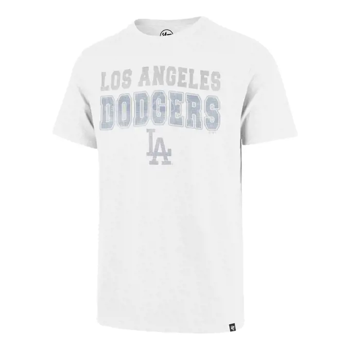 T-shirt MLB Scrum Fade des Dodgers de Los Angeles BLANC