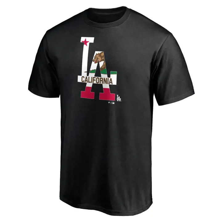 T-shirt Icône Locale Los Angeles Dodgers MLB noir