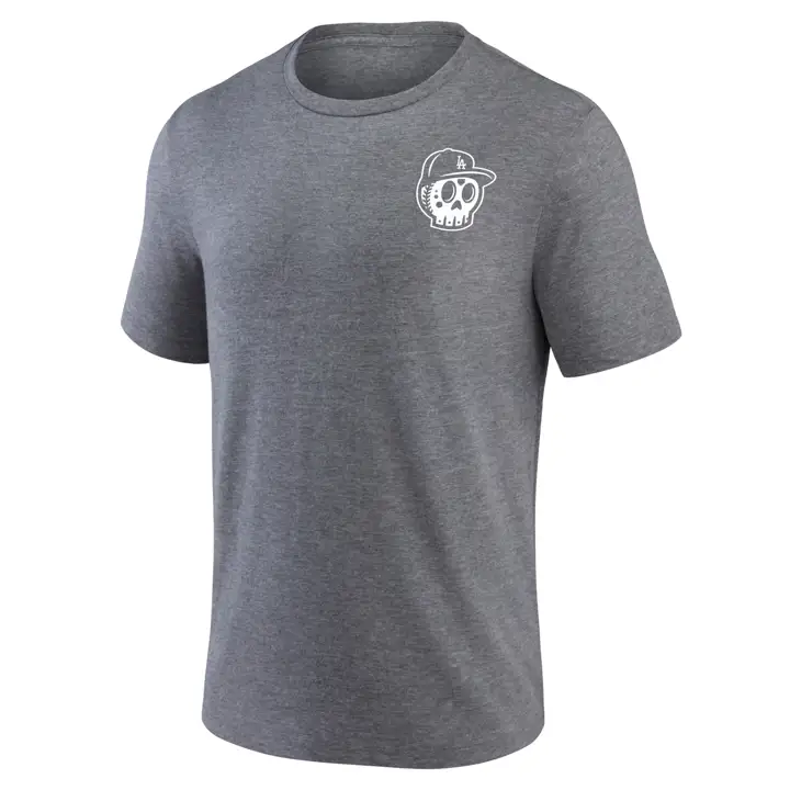 T-shirt Los Angeles Dodgers MLB Los Doyers en tissu tri-mélange gris