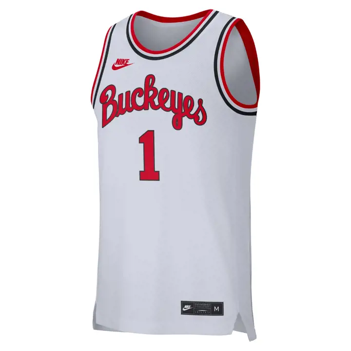 MAILLOT RÉTRO DOMICILE OHIO STATE BUCKEYES NCAA RÉPLIQUE 23 BLANC/BLC