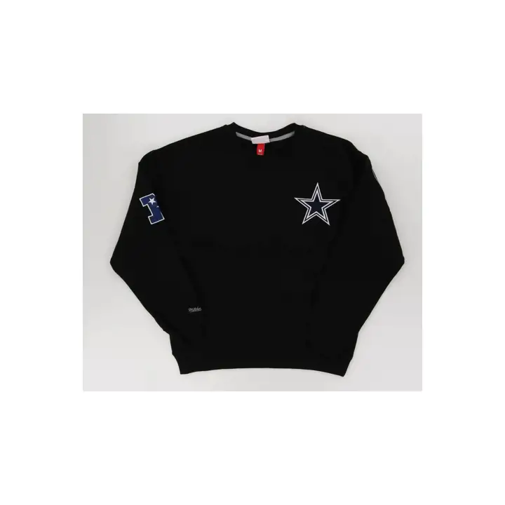 Dallas Cowboys NFL Satin Fleece Crew noir