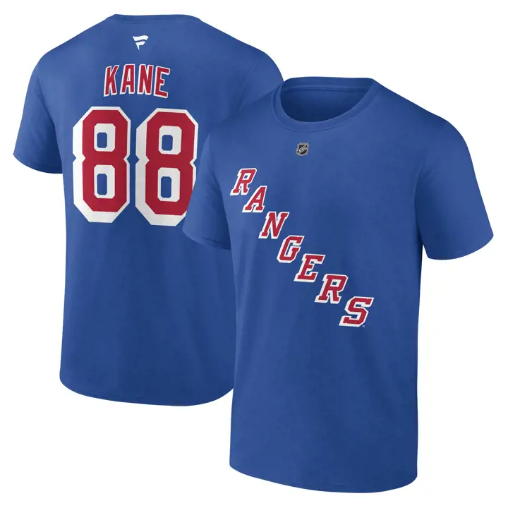 T-shirt NY Rangers LNH authentique Stack N&N Patrick Kane bleu