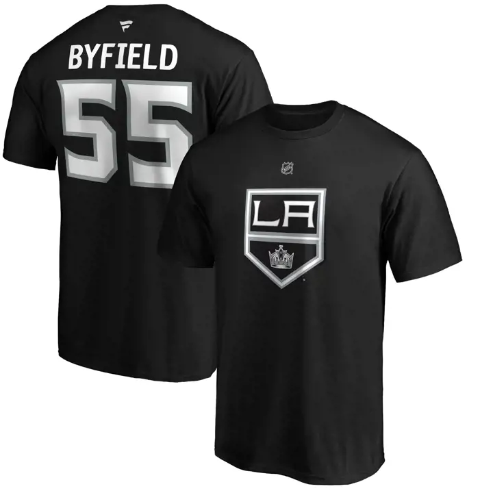 T-shirt LA KINGS NHL Authentique Stack N&N Quinton Byfield Noir