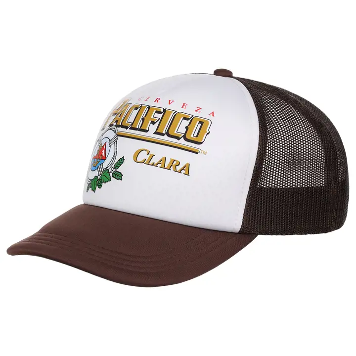 Casquette trucker Pacifico Beer Foam BLANC/MARRON