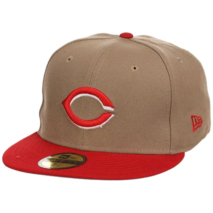 Casquette MLB 59FIFTY Kaki Re-Dub Cincinnati Reds