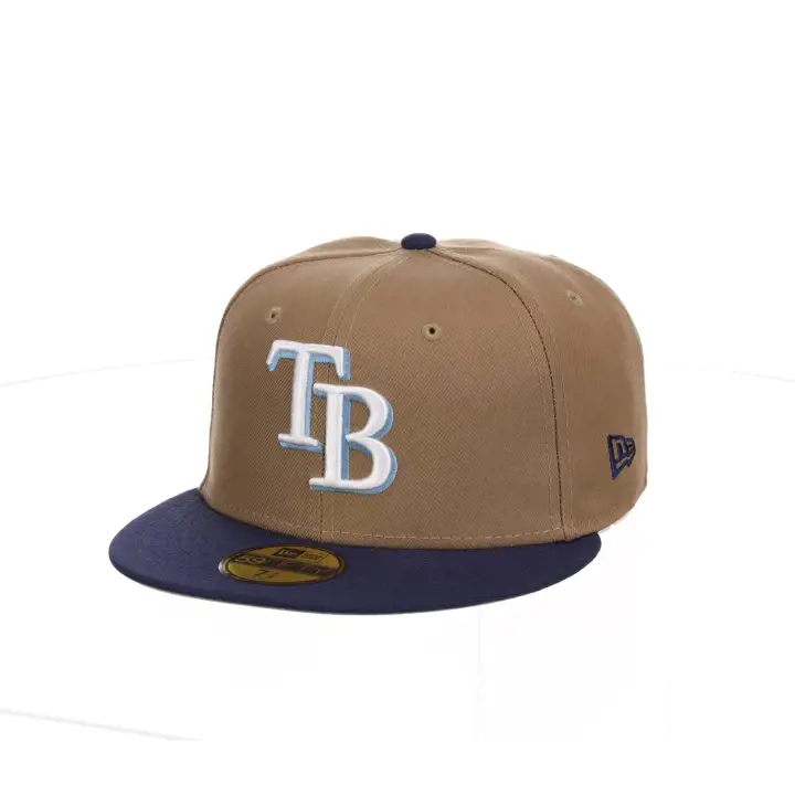 Casquette 59FIFTY Kaki Re-Dub MLB des Tampa Bay Rays KHA