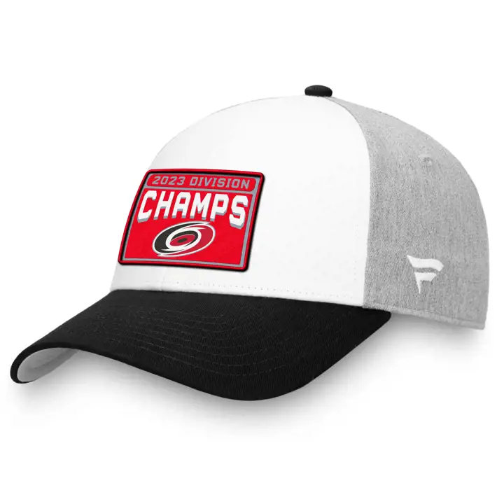 Hurricanes de la Caroline 23 NHL LR Champions de Division Adj BLANC