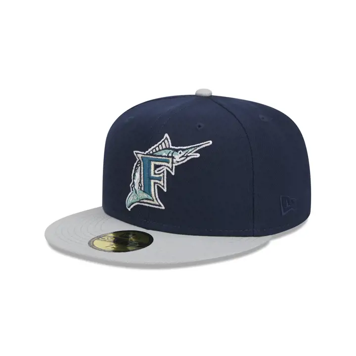 Florida Marlins MLB Ocean Storm 59FIFTY BLEU/GRIS/BLEUCIE