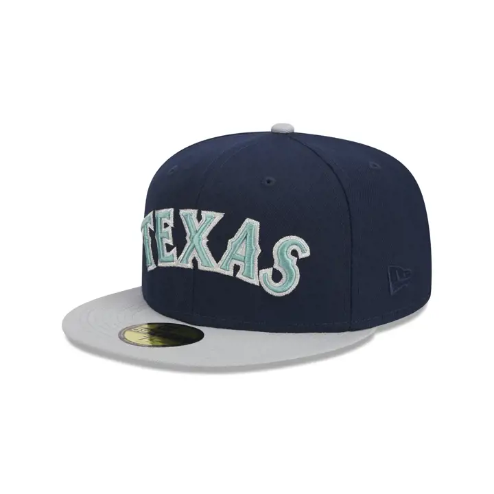 Texas Rangers MLB Ocean Storm 59FIFTY BLEU/GRIS/BLEUCIE