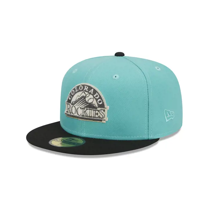 Colorado Rockies MLB État neuf 59FIFTY VERT FONCÉ/NOIR/GRIS