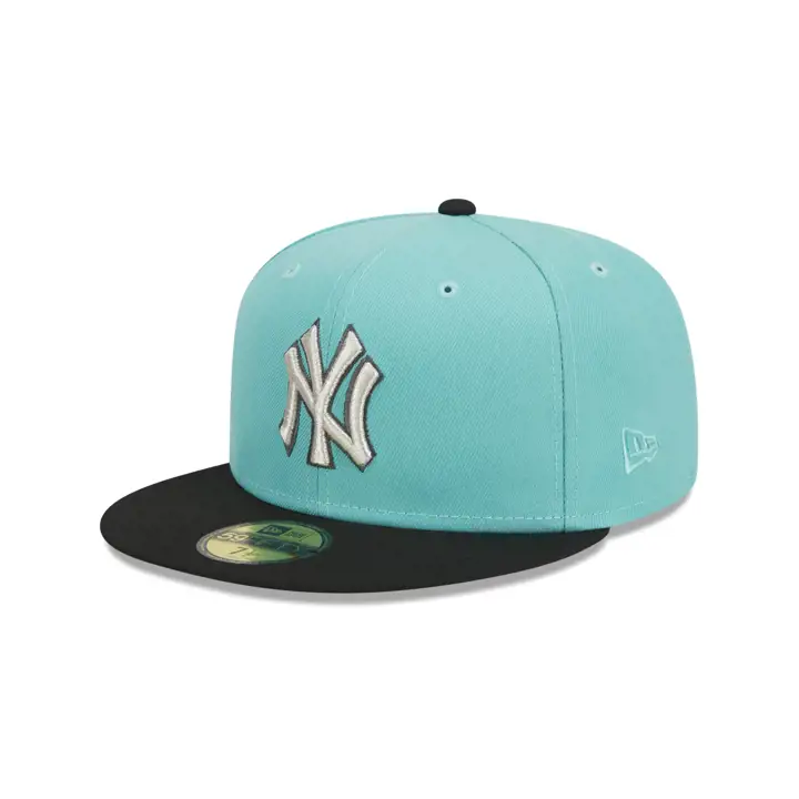 New York Yankees MLB État neuf 59FIFTY VVERT/NOIR/GRIS