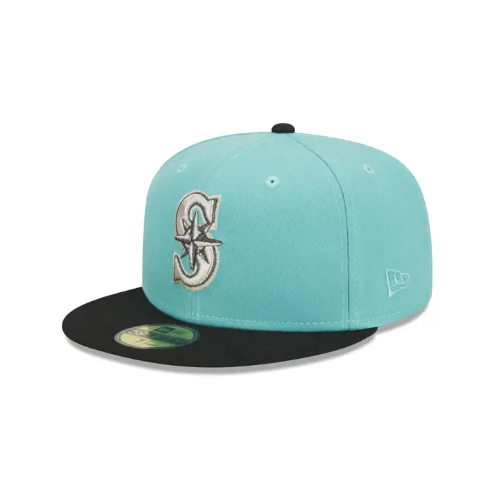 Casquette 59FIFTY Seattle Mariners MLB Neuf Vert clair/Noir/Gris