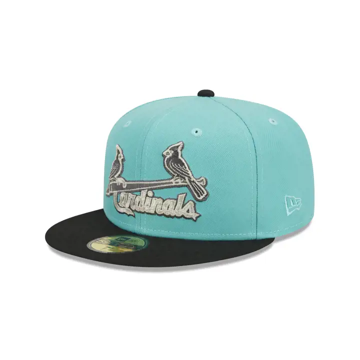 St. Louis Cardinals MLB Neuf avec étiquette 59FIFTY VGRN/NOIR/GRIS