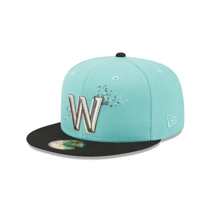 Washington Nationals MLB Neuf avec étiquette 59FIFTY VVERT/NOIR/GRIS
