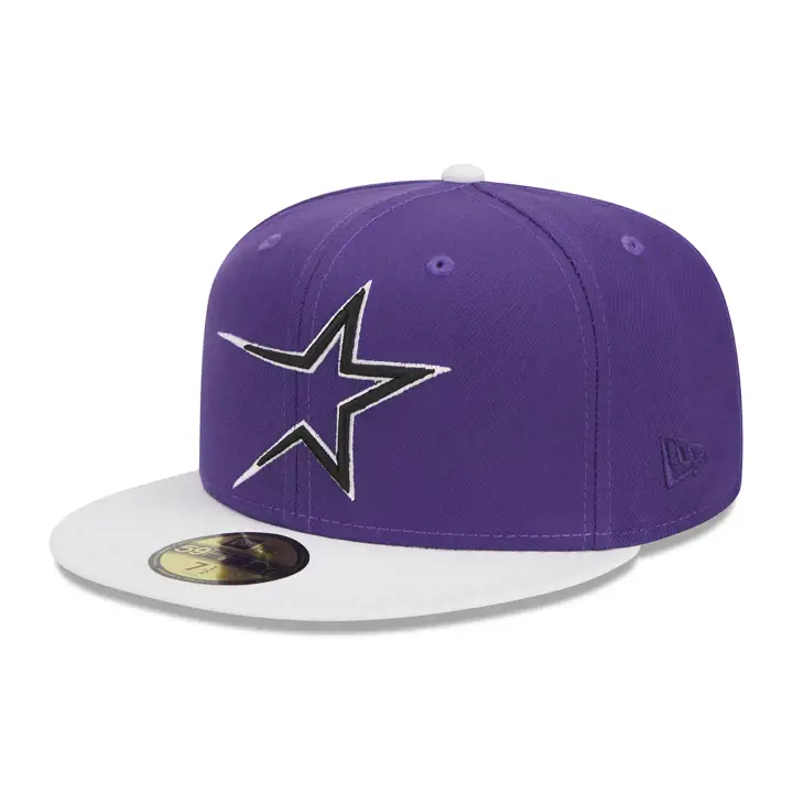 Casquette ajustée 59FIFTY Top Rope MLB Houston Astros – Violet/Blanc/Gris