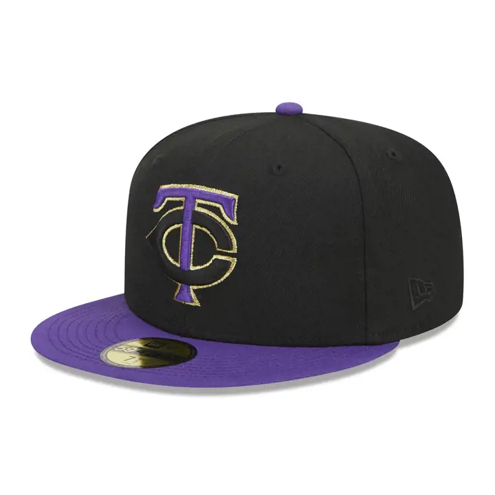 Minnesota Twins MLB Top Rope 59FIFTY BLK/PUR/GRY