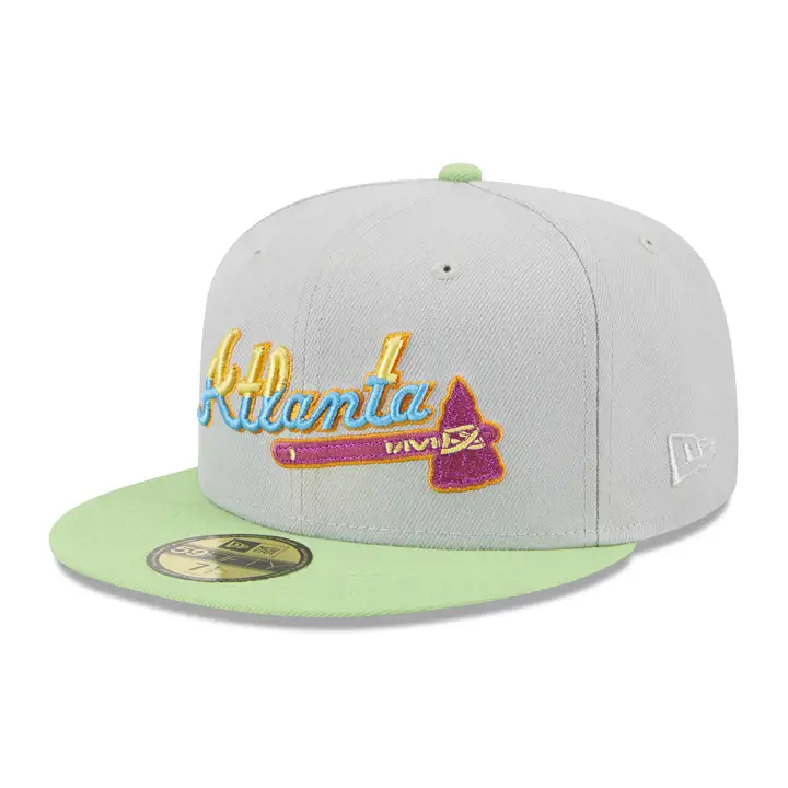 Casquette MLB Atlanta Braves Water War 59FIFTY GRIS/CITRON VERT/JAUNE