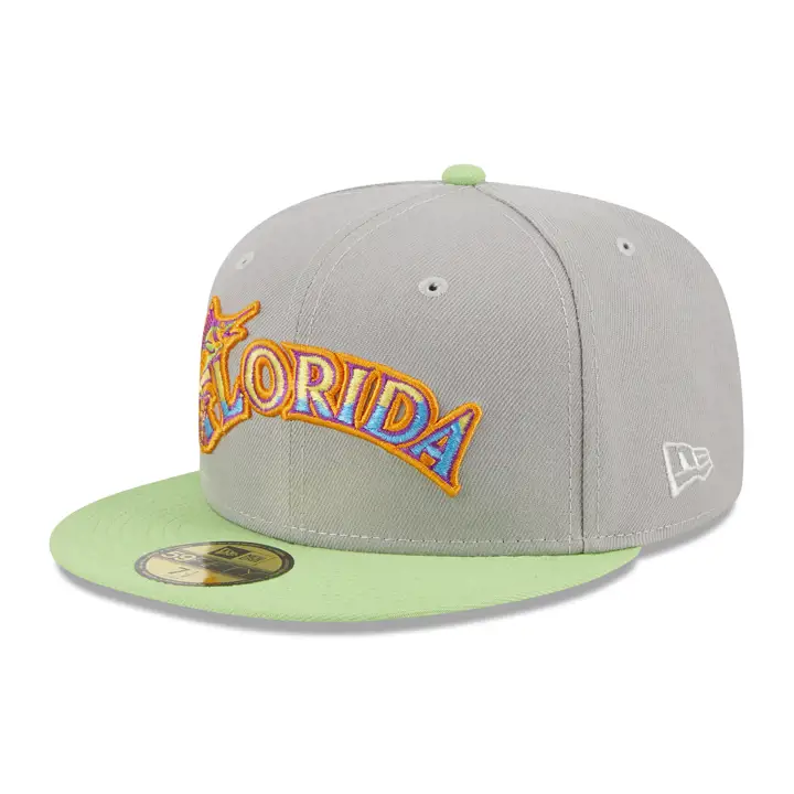 Florida Marlins MLB Water War 59FIFTY GRIS/CITRON VERT/ORANGE