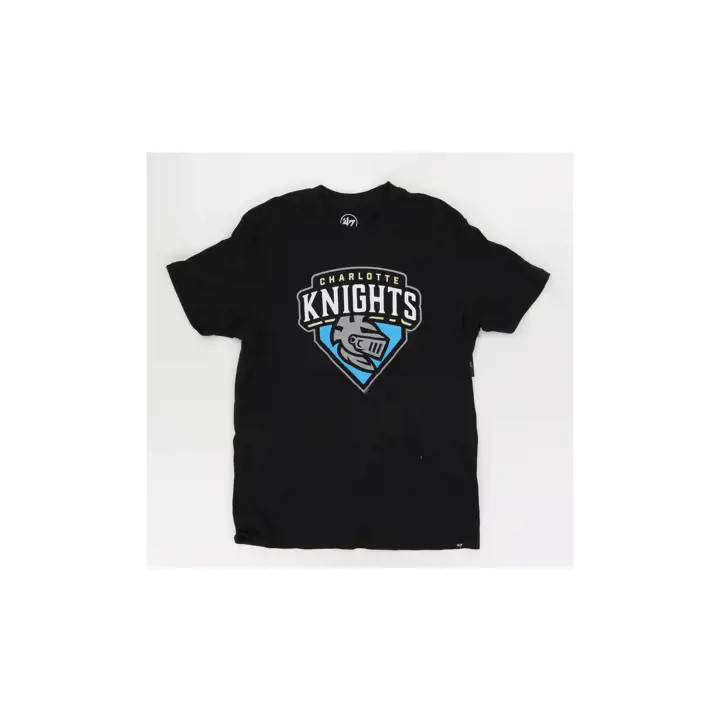 T-shirt Charlotte Knights MiLB 47 Rival Logo - Sceau chevalier noir
