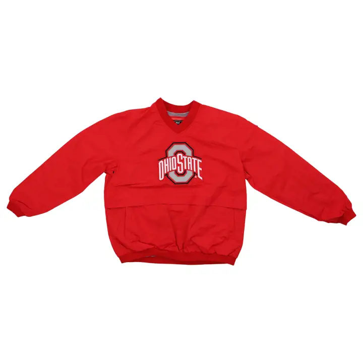 Coupe-vent à enfiler NCAA Buckeyes de l'Ohio State ROUGE