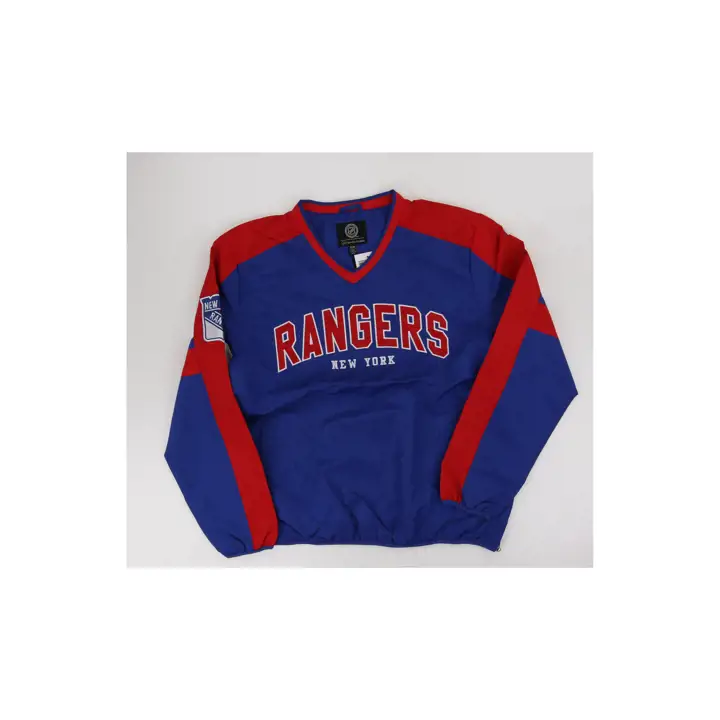 Chandail en V des Rangers de New York pour le repêchage de la LNH, bleu