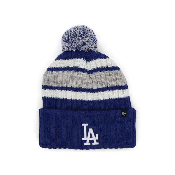Los Angeles Dodgers MLB Bonnet Headwall tricoté bleu/gris/blanc