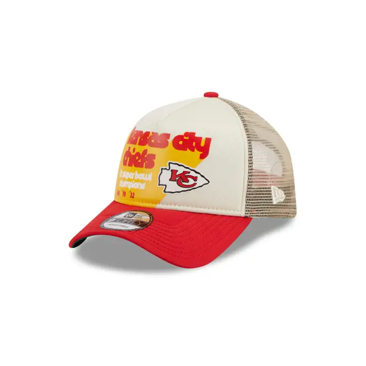 Casquette camionneur en mousse Kansas City Chiefs NFL Multi Champ argent/marine/khaki