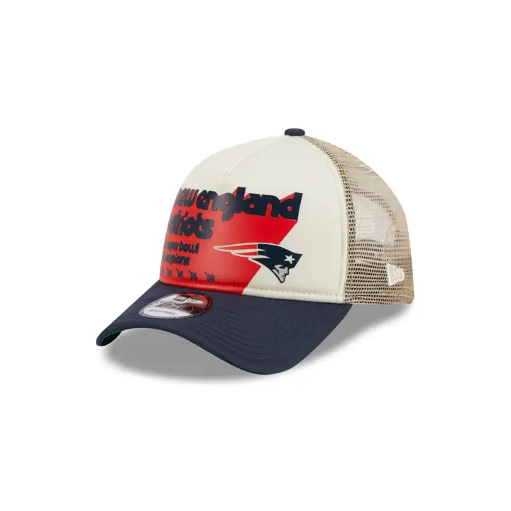 New England Patriots NFL Multi Champ Foam Trucker arg/mar/