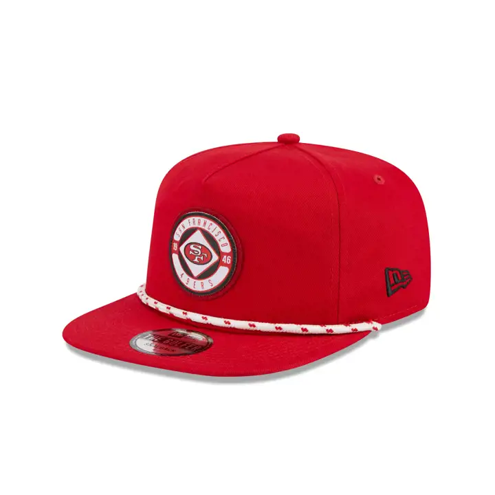 Casquette de golf rouge San Francisco 49ers NFL (avec écusson)