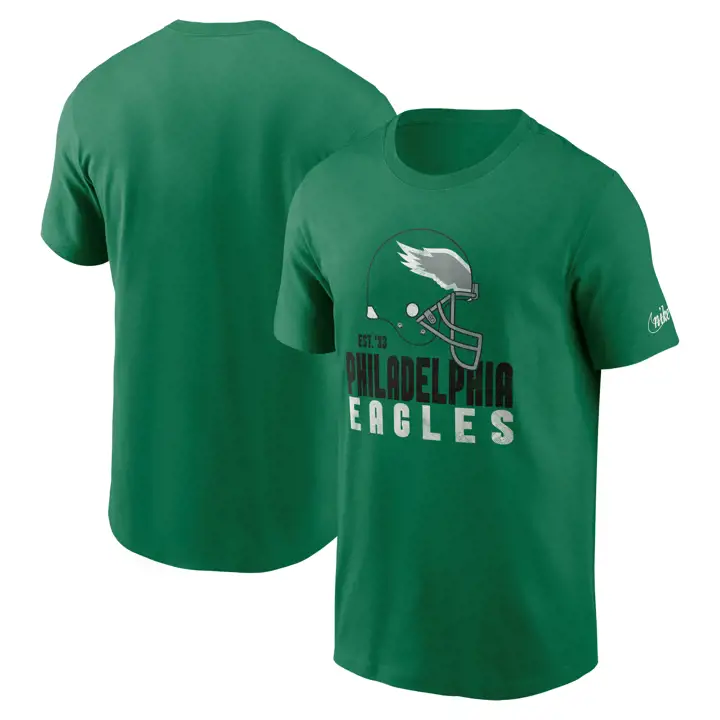 T-shirt Casque Essentiel NFL Nike EAGLES 23 Vert Pin