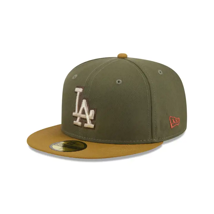 Los Angeles Dodgers MLB Harvest 59FIFTY GRN/BRNZ/WLNT