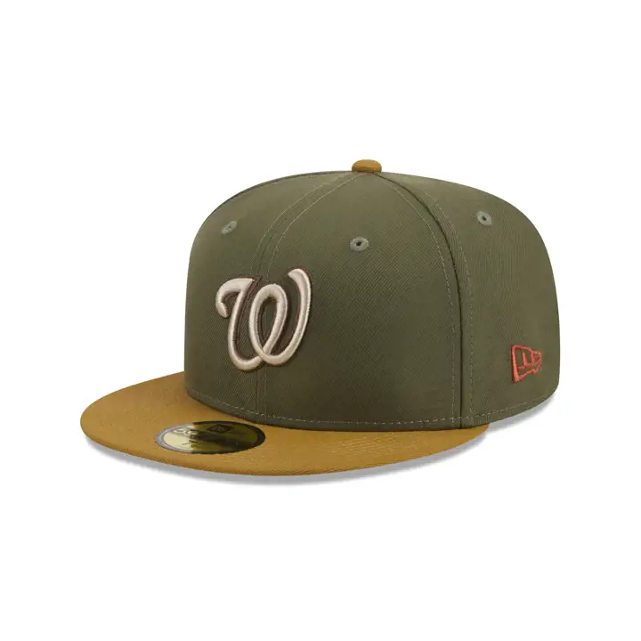 Washington Nationals MLB Harvest 59FIFTY GRN/BRNZ/WLNT