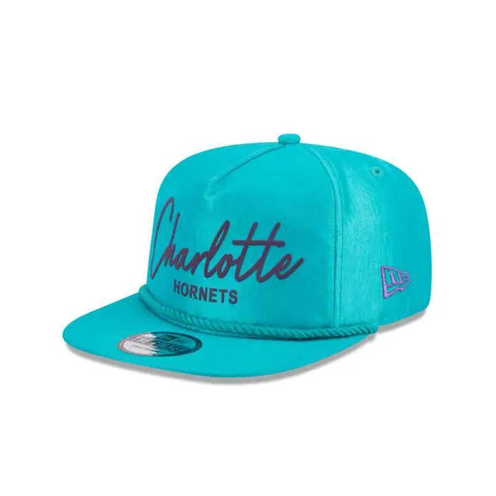 Charlotte Hornets NBA Neon Script Golfer BLEU CANARD/BLEU CANARD/VERT