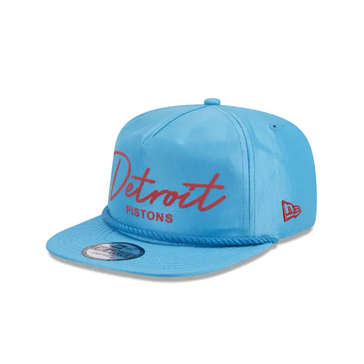Casquette Detroit Pistons NBA Neon Script Golfer BLEU/BLEU/VERT