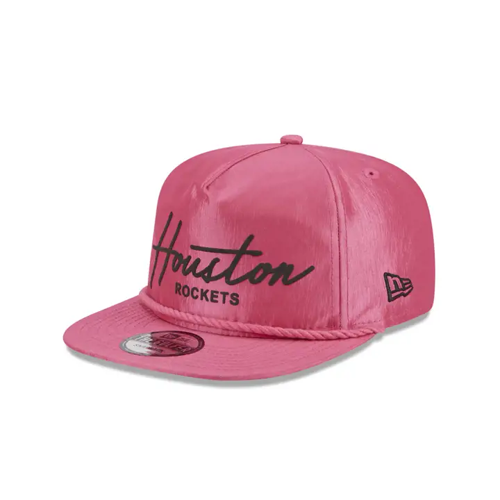 Casquette Houston Rockets NBA Neon Script Golfer Rose/Rose/Vert